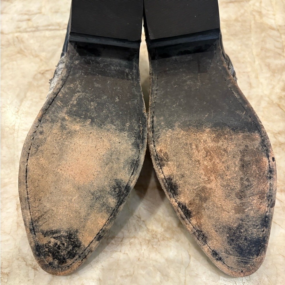Free People farylrobin western bootie black/gray - Picture 4 of 6